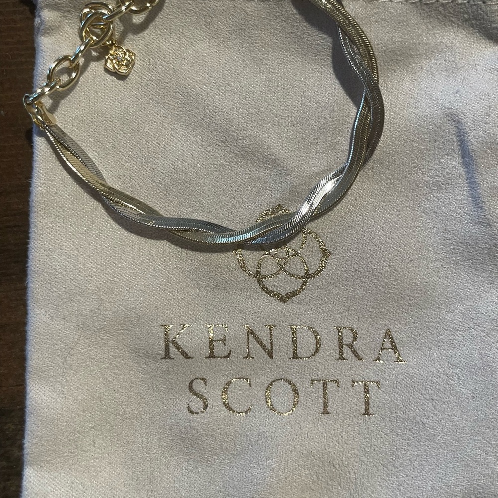 Kendra Scott Two-Tone Herringbone Chain Bracelet